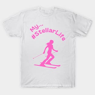 My #StellarLife Woman Skier T-Shirt